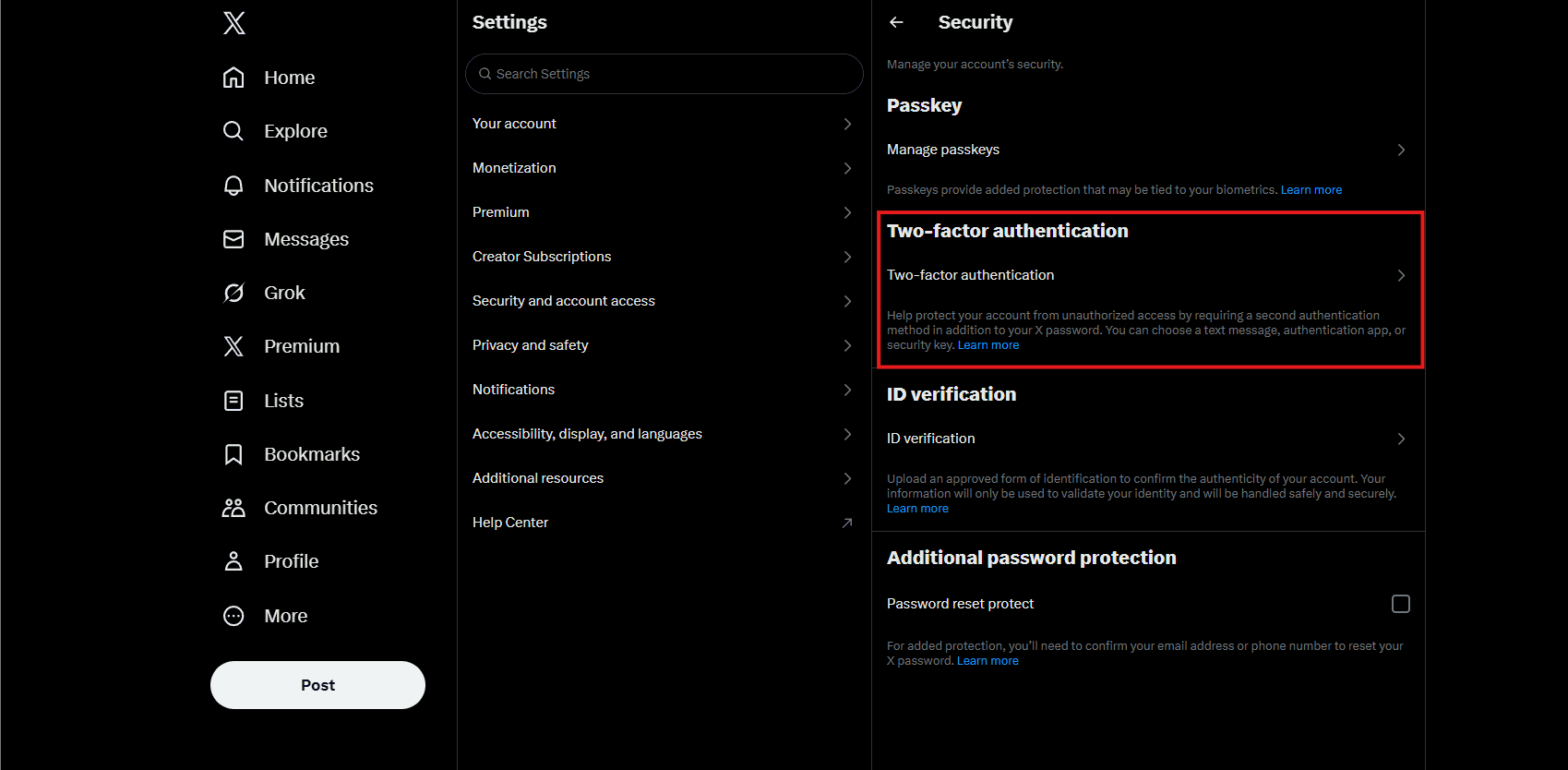 Enable Two-Factor Authentication